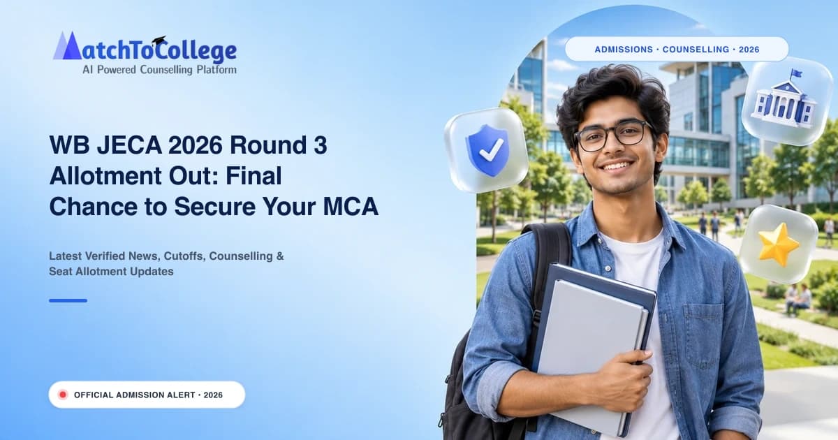WB JECA 2026 Round 3 Allotment Out: Final Chance to Secure Your MCA Seat by Oct 12
